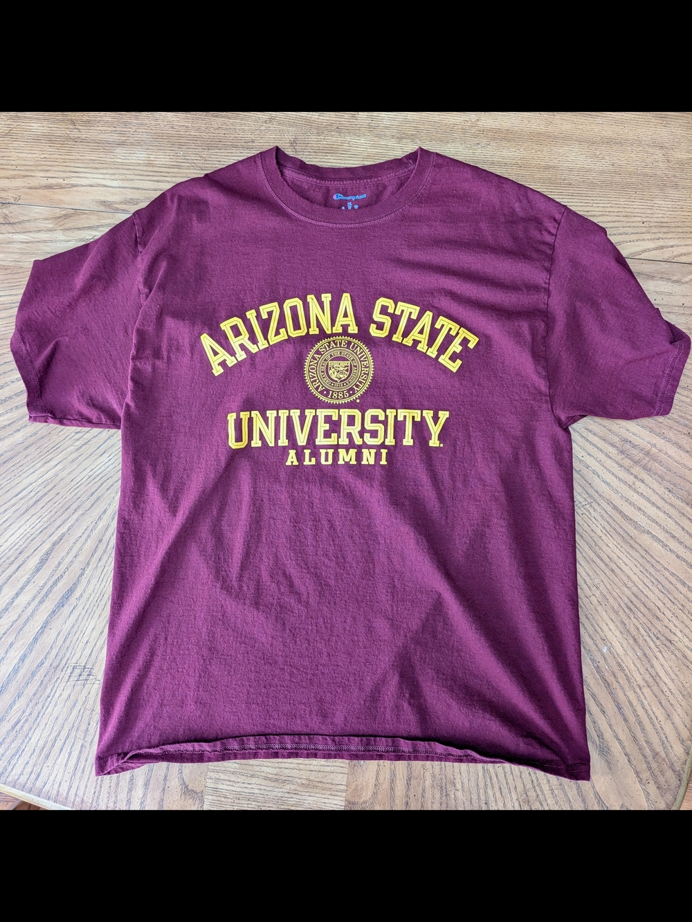 Champion Arizona State University Maroon and Gold Alumni T-Shirt